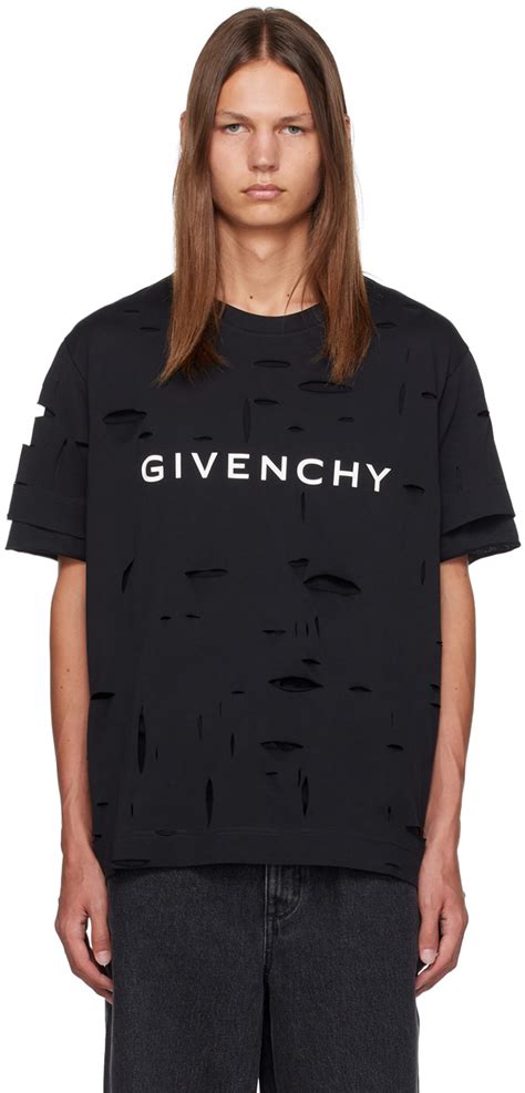 givenchy distressed tee|givenchy tee sale.